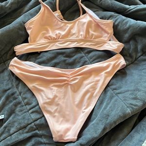 Cute peach bikini